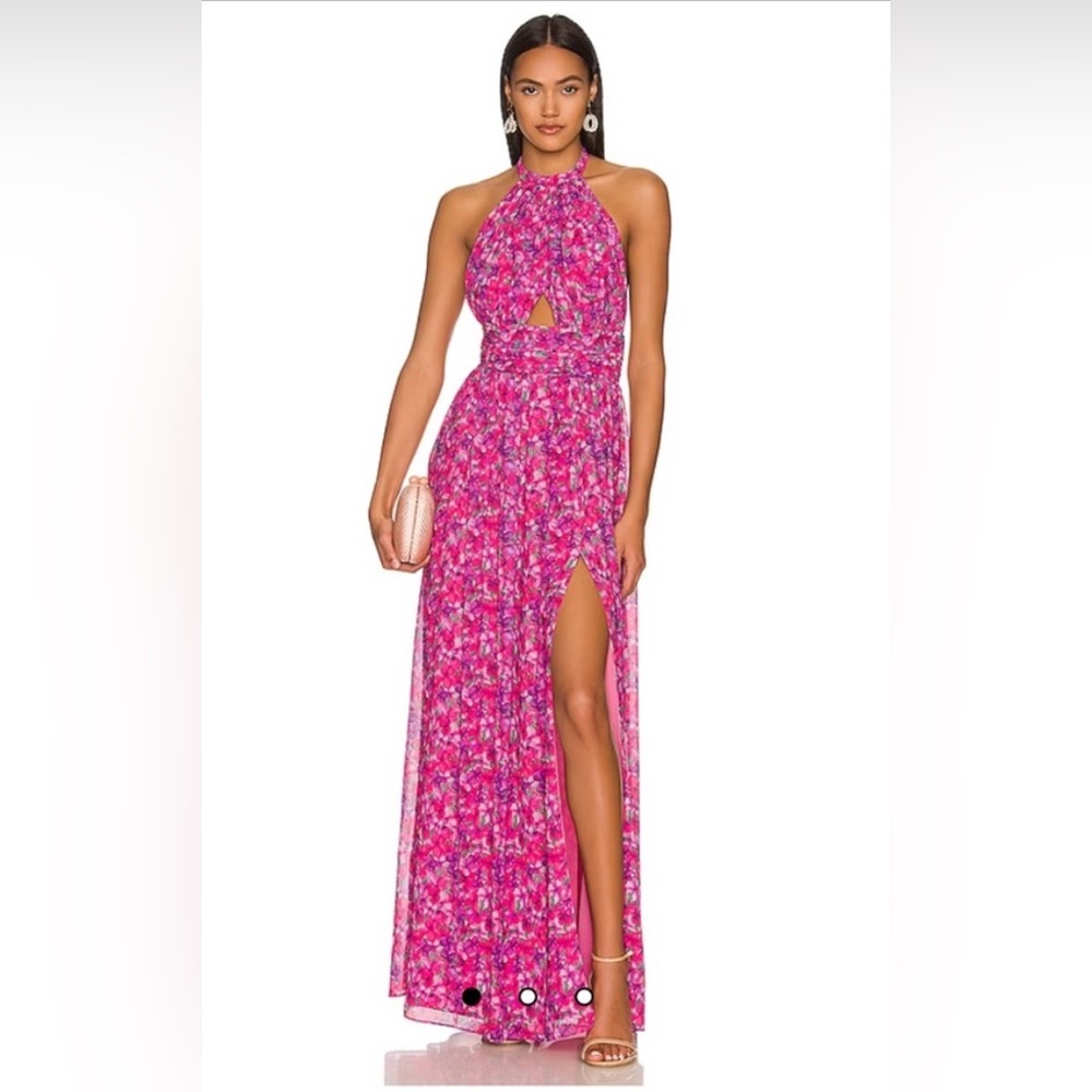 Lovers + Friends | Hazel Pink Floral Maxi Dress | S